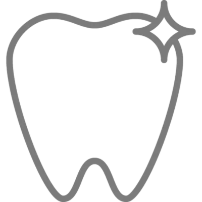 graphic of sparkling tooth